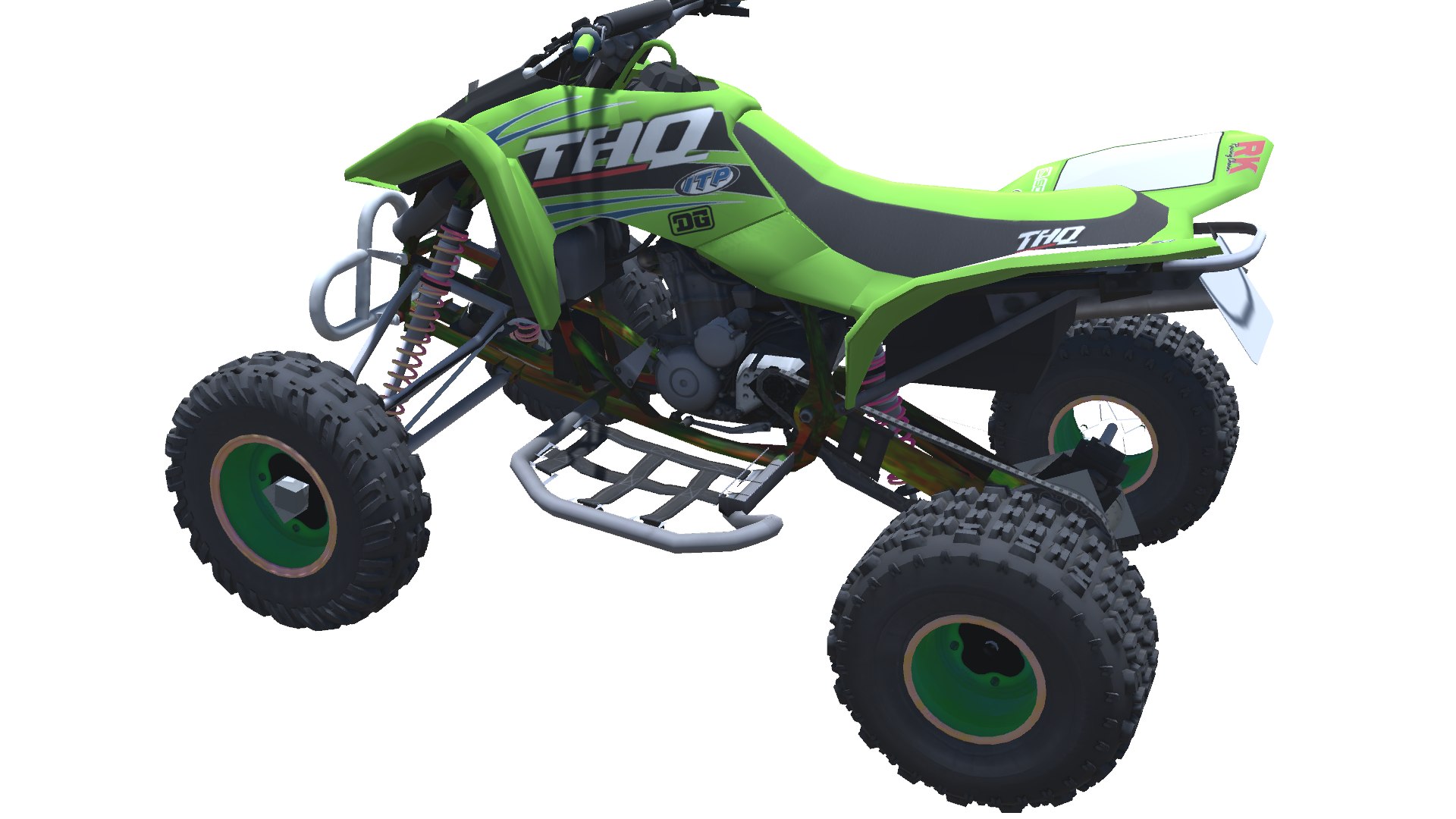 3D 019-Takashi 450R-Quad-ATV-Bike-low Poly Game Ready 3d Model ...