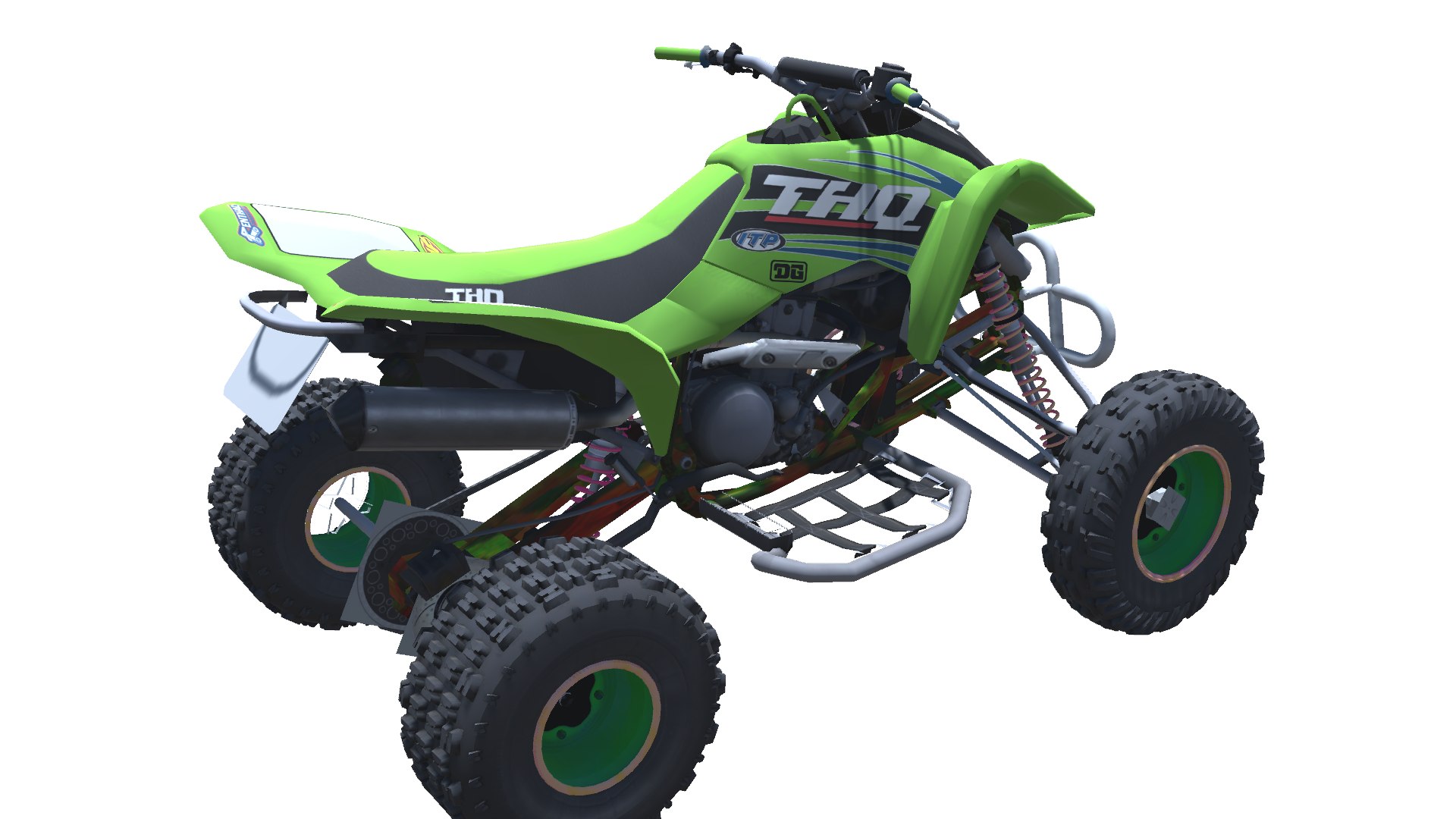 3D 019-Takashi 450R-Quad-ATV-Bike-low Poly Game Ready 3d Model ...