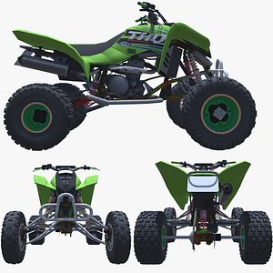 019-Takashi 450R-Quad-ATV-Bike-low poly game ready 3d model
