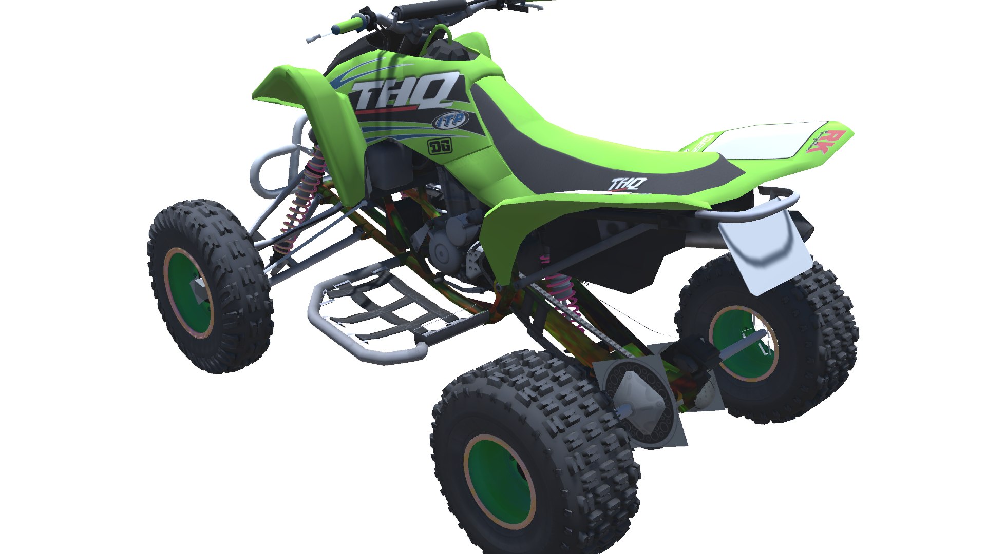 3D 019-Takashi 450R-Quad-ATV-Bike-low Poly Game Ready 3d Model ...