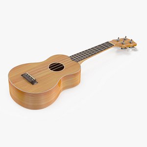 3D Takamine Classic Ukulele Instrument model
