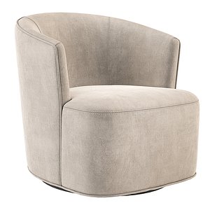 Arden Swivel Chair Restoration Hardware RH 3D model