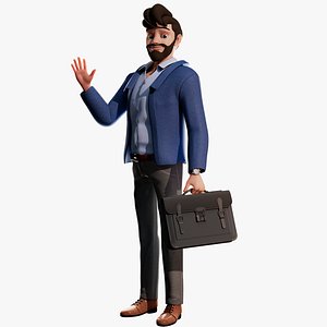 Cartoon Man Rigged
