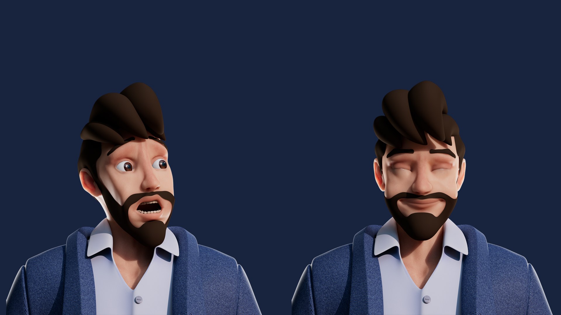 Cartoon Man Rigged Model - TurboSquid 2174180