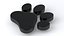 Dog Paw Print Black