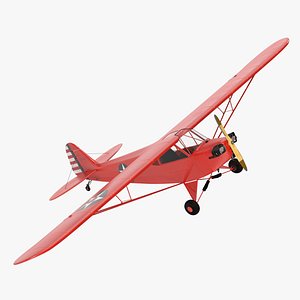 Classic Monoplane Aircraft Piper J-3