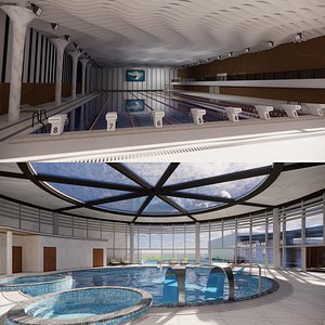 collection swimming pools -B3 3D model