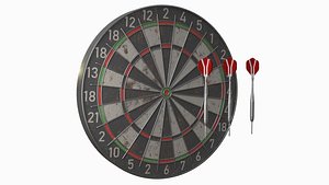 3D Dartboard and Darts