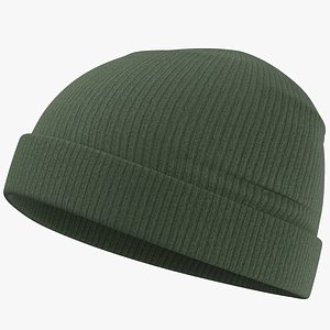 Green Winter Hat 3D