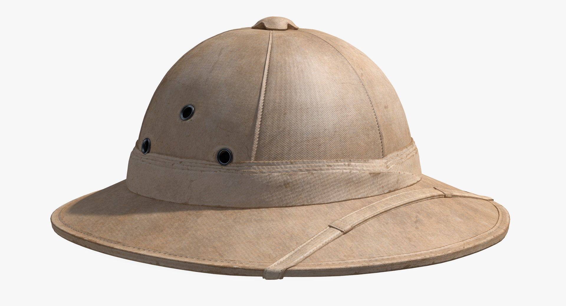 Tropical Helmet Dirty 3D Model 3D model preview