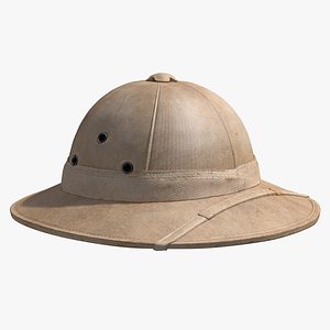 Tropical Helmet Dirty 3D Model