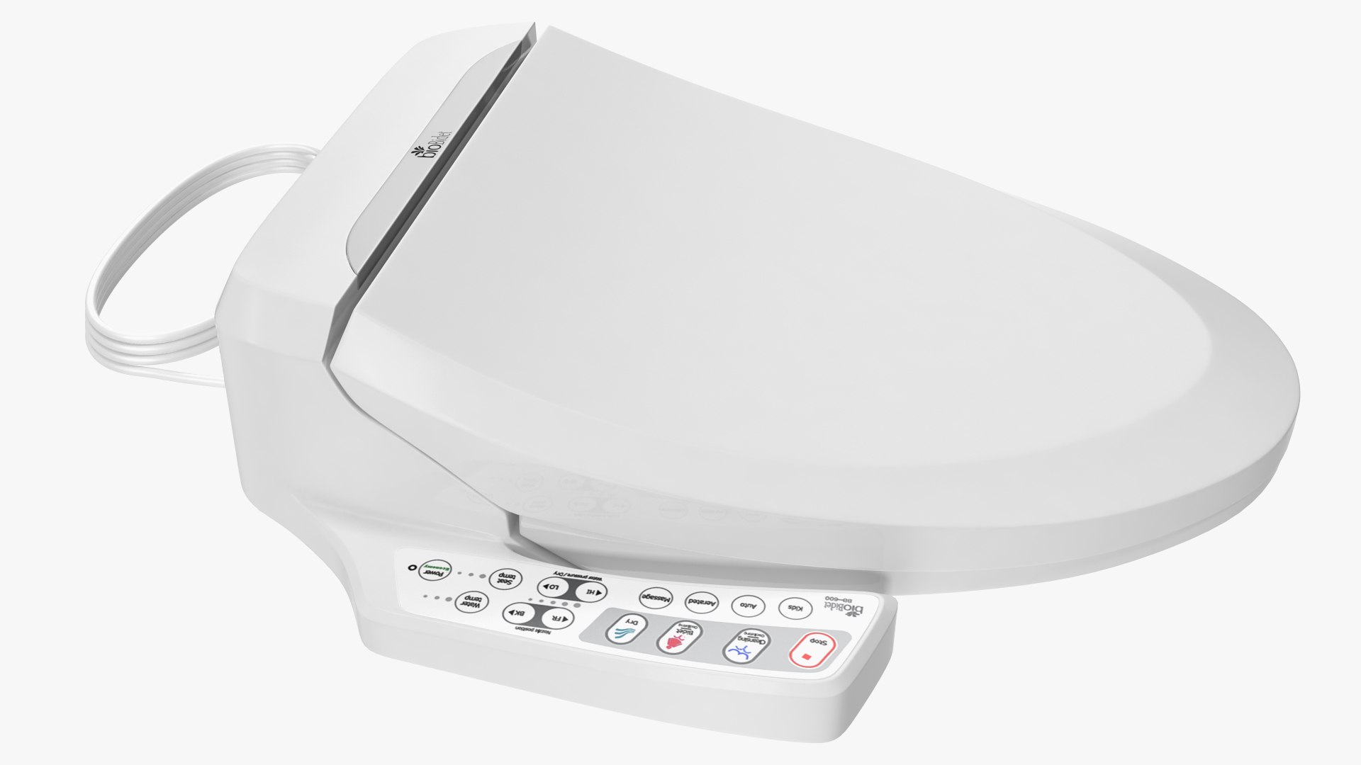 Bio Bidet BB600 Ultimate Bidet Toilet Seat Elongated 3D TurboSquid