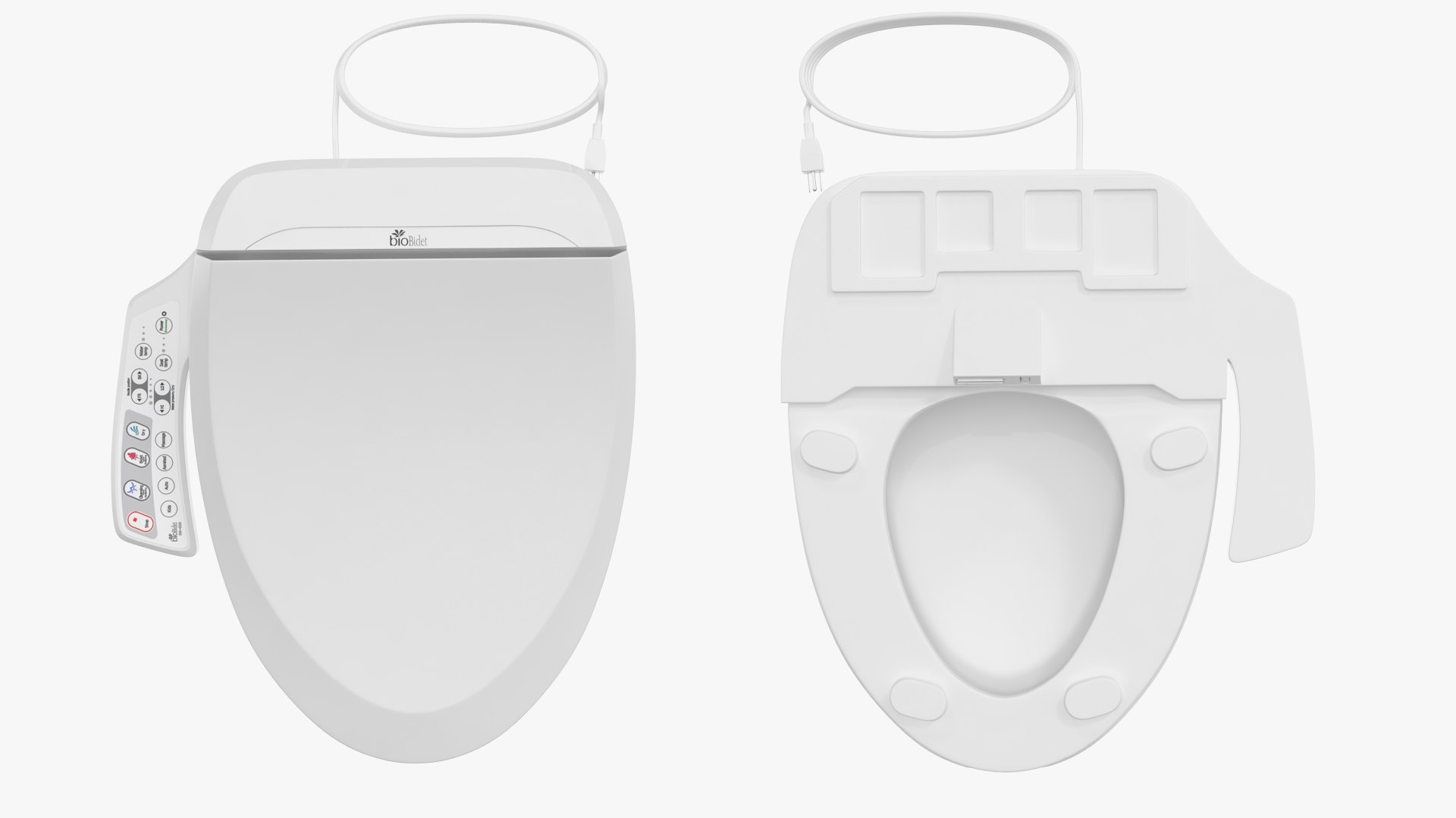 Bio Bidet BB600 Ultimate Bidet Toilet Seat Elongated 3D TurboSquid