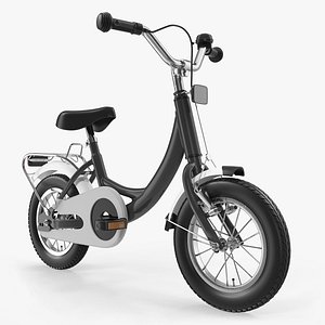 Kids Bike Rigged 3D Model