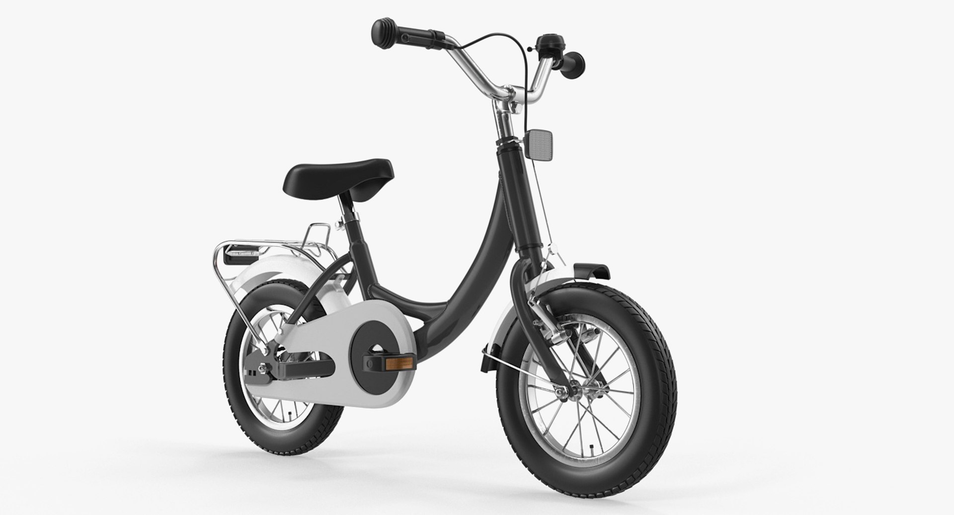 Kids Bike Rigged 3D Model 3D model preview