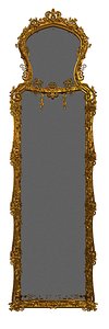 very detailed baroque luxury mirror