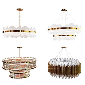 3D Collection of Modern Chandelier model