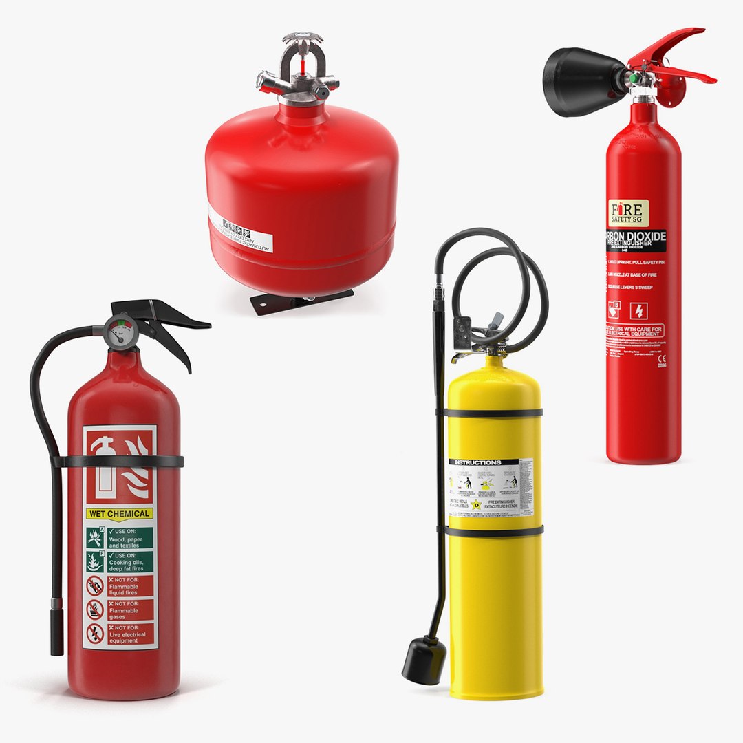 Fire Extinguisher Collection 2 3D model preview