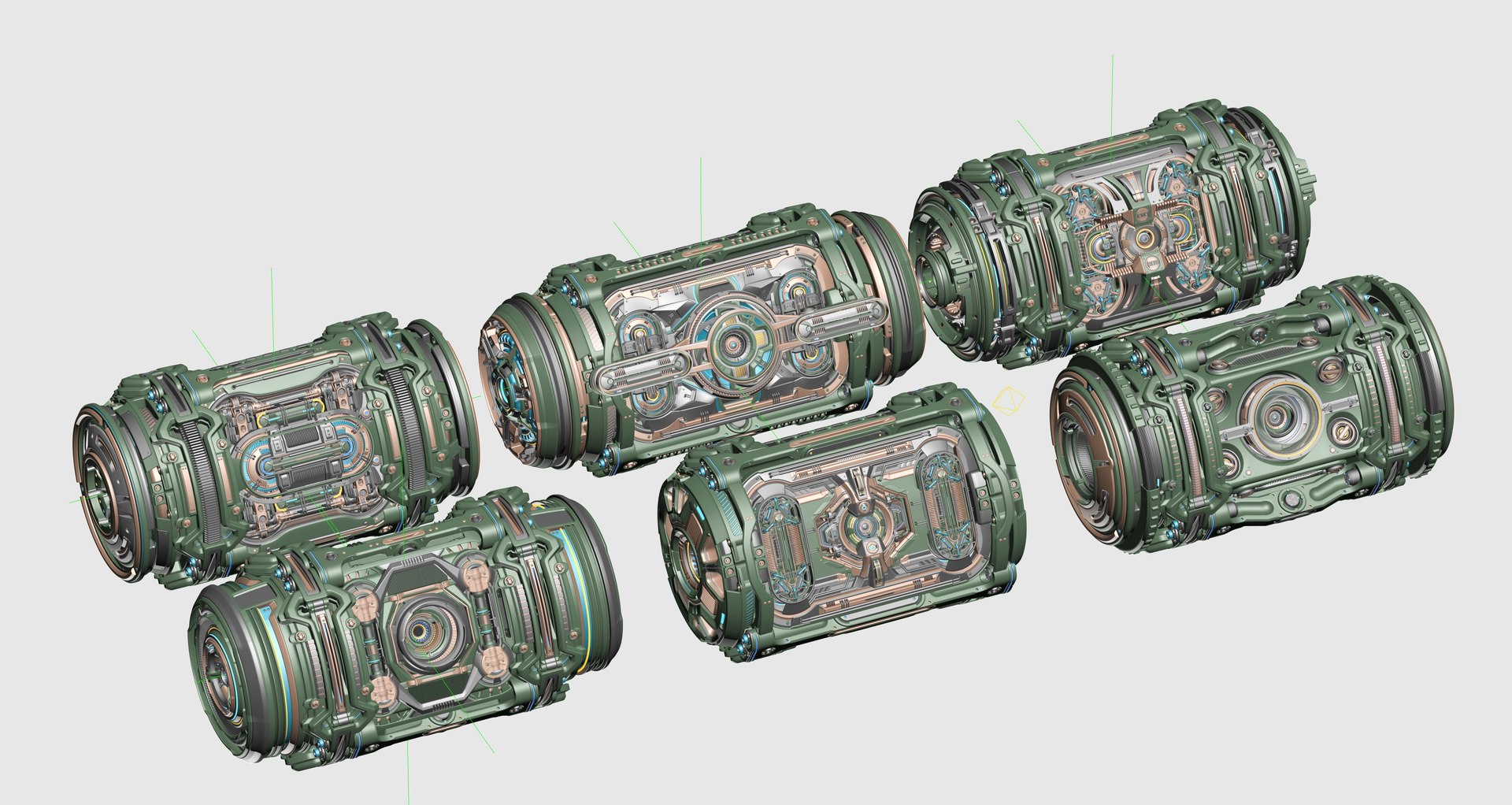 Sci-Fi Elements Kitbash - Full Pack 3D - TurboSquid 2423950