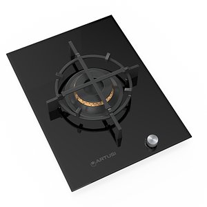 Artusi Natural Gas Wok Cooktop AGH41B 3D model