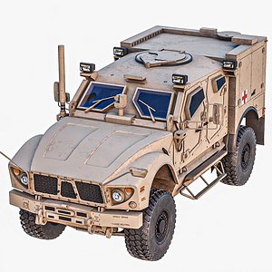 3D model M-ATV Oshkosh ambulance