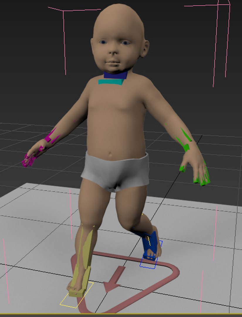 3d Model Baby Rigged