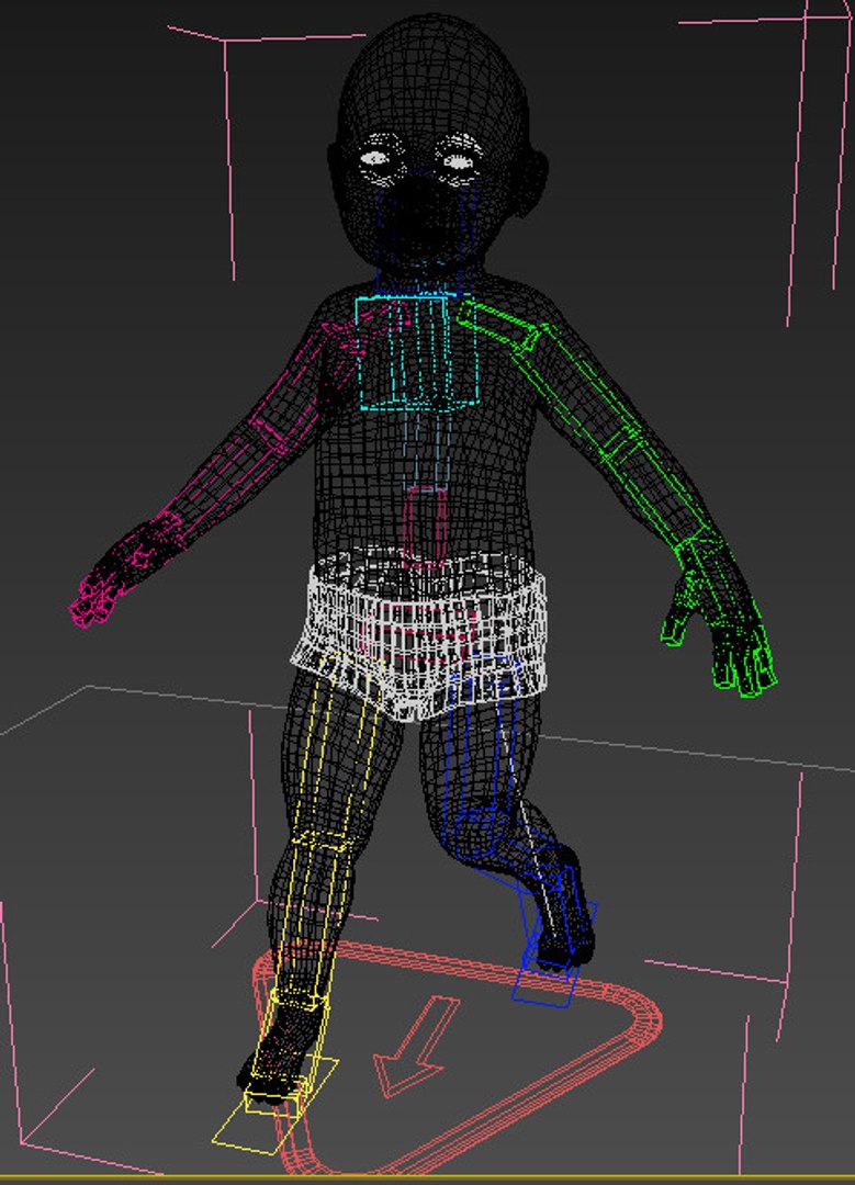 3d Model Baby Rigged