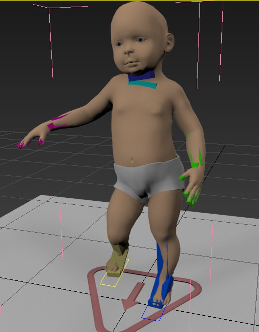 3d Model Baby Rigged