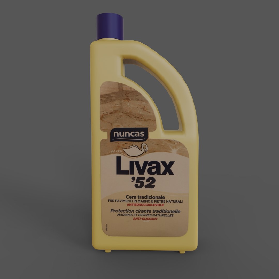 Emulsion wax Nuncas Livax'52 1L 3D model - TurboSquid 1839516