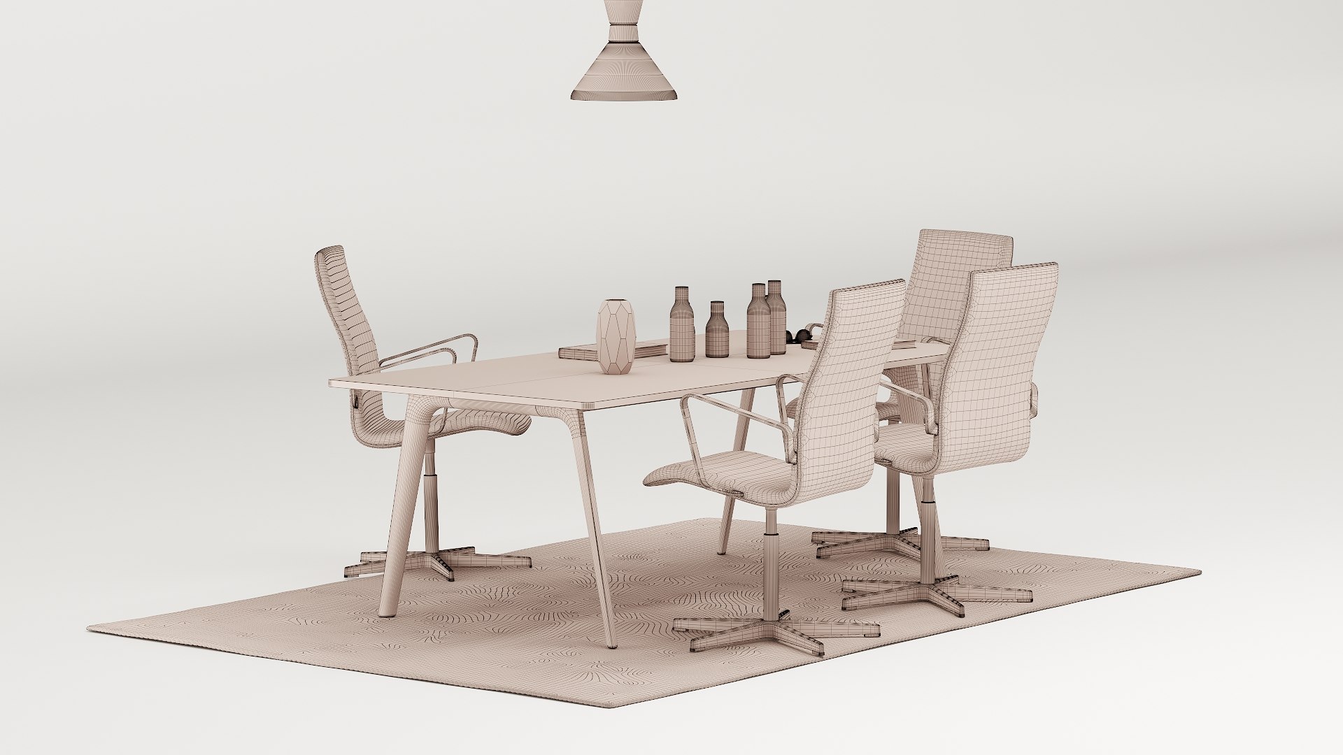 Office Table Model - TurboSquid 1774735