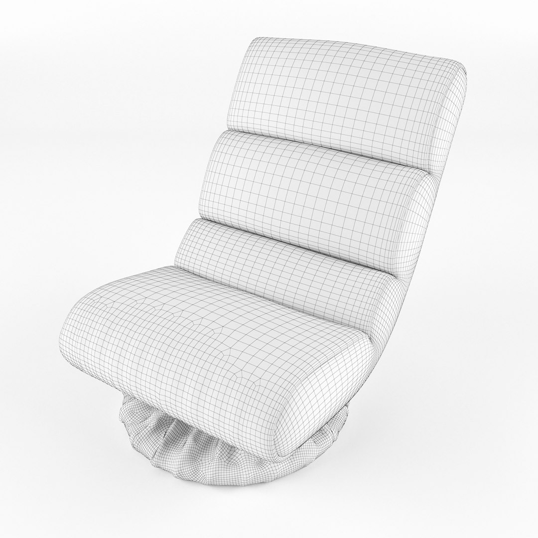 Adjustable Foam Floor Chair 3D - TurboSquid 2248933