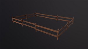 Wooden Fence model
