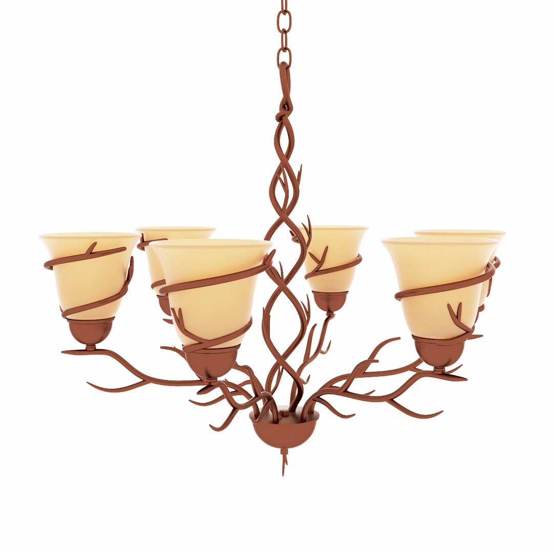 3d Model Of Bronze Lighting Pack Lamp