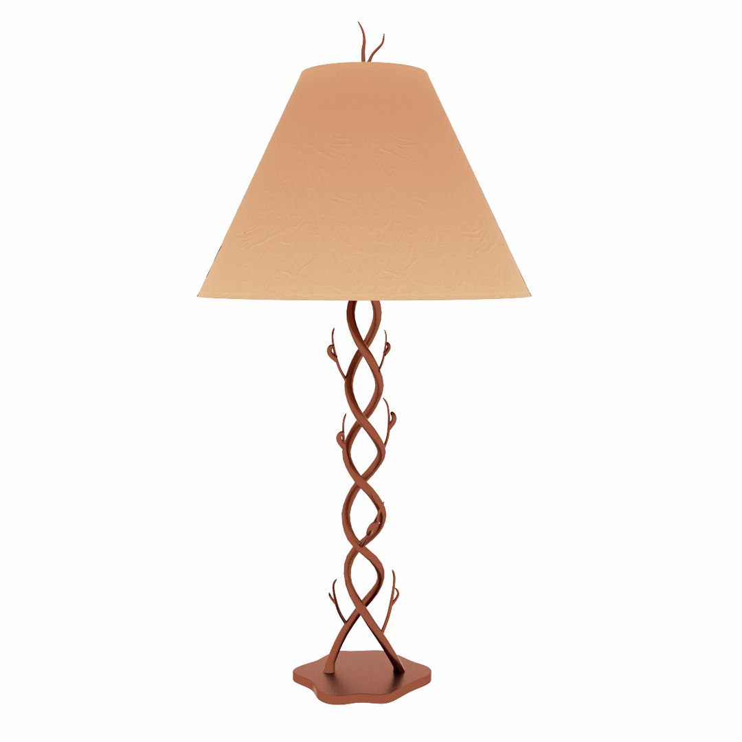 3d Model Of Bronze Lighting Pack Lamp