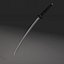 katana swords black 3d obj