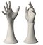 Male hands pose realistic print model