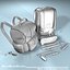 backpack school tools 3d model