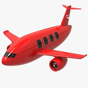 3D plane cartoon