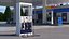 Pompa di benzina blu