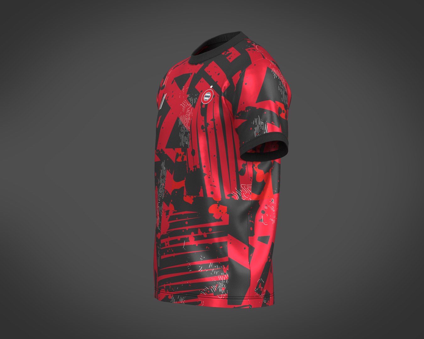 3D Soccer Football Black And Red Jersey Player-11 - TurboSquid 2035944