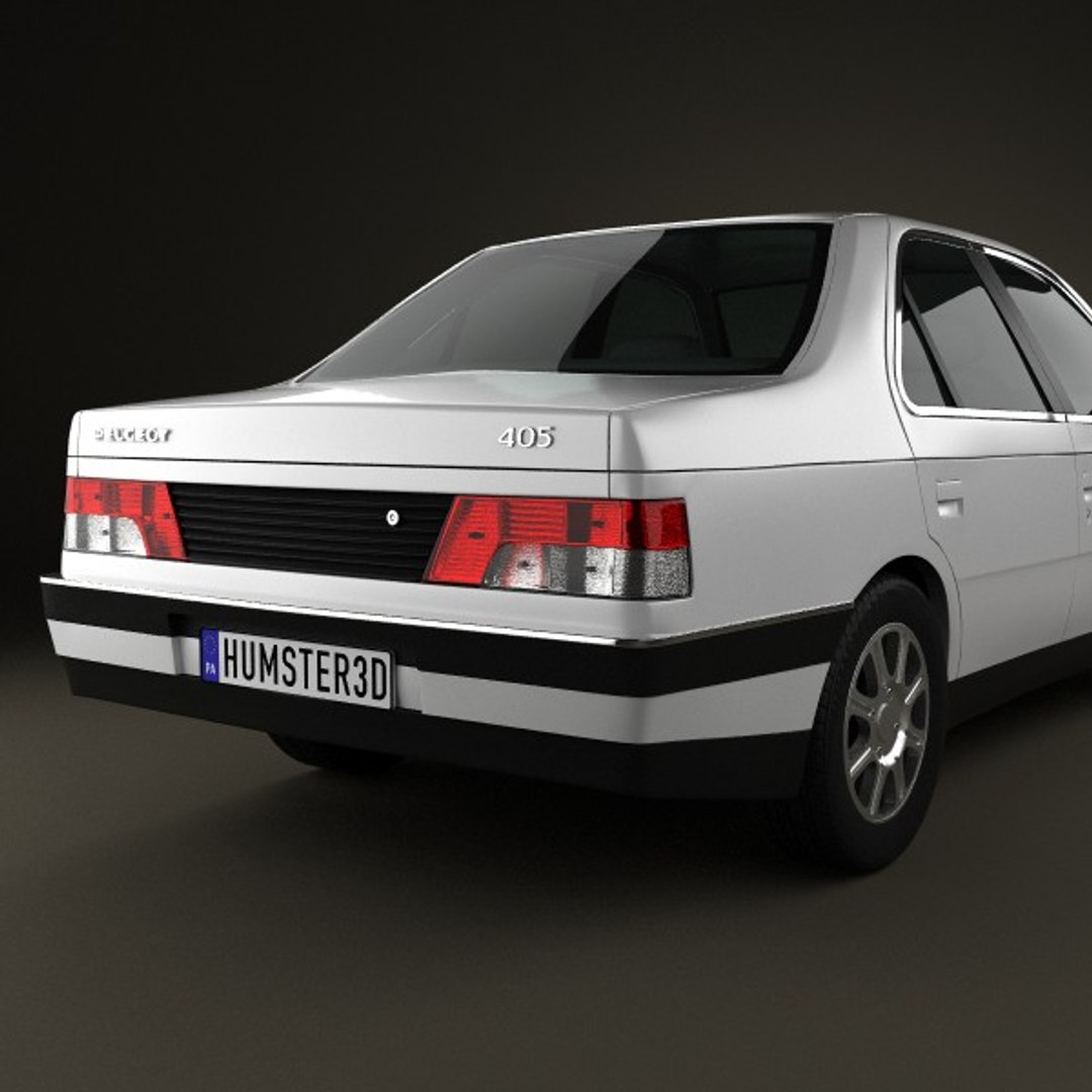 3d peugeot 405 sedan