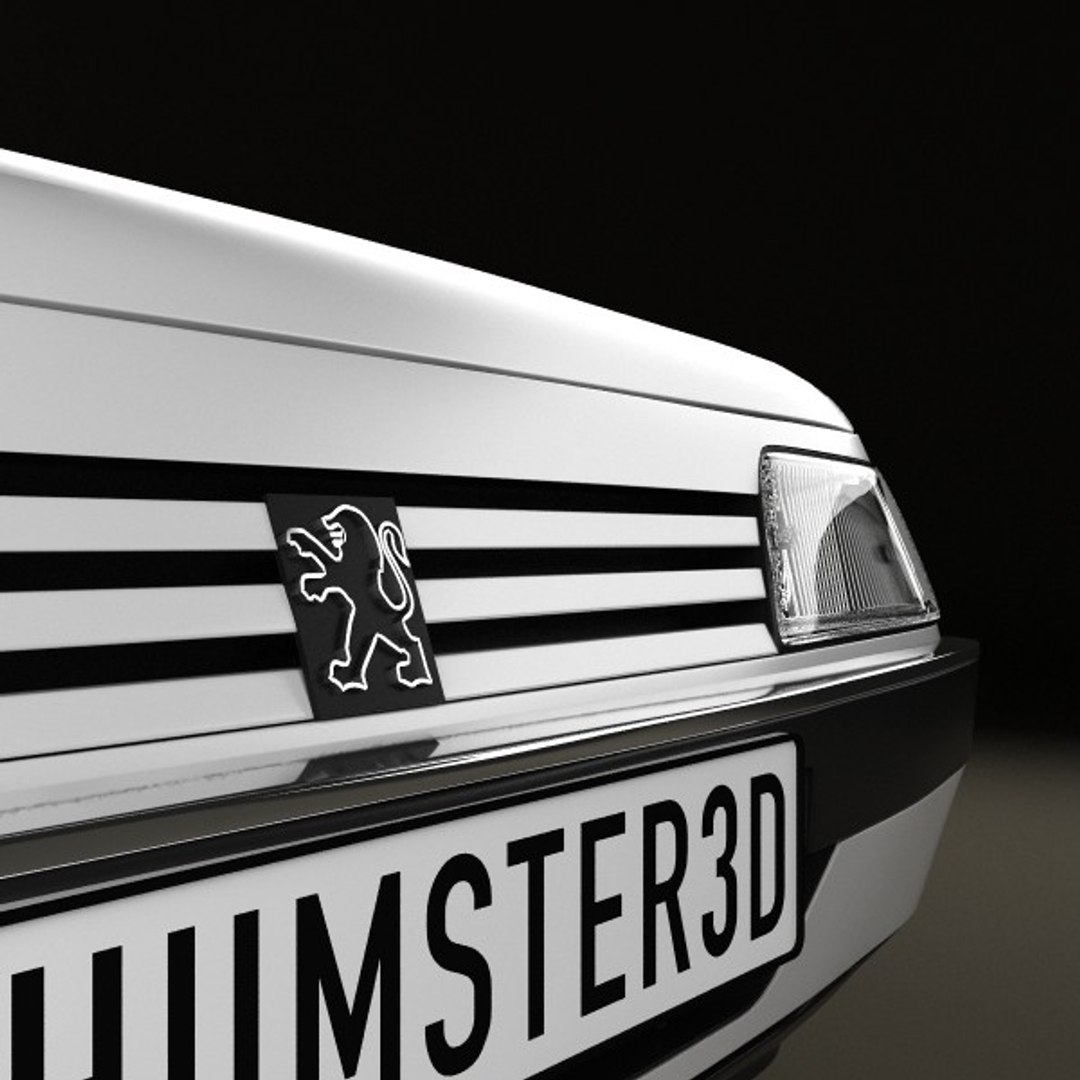 3d peugeot 405 sedan