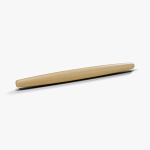 French Tapered Wooden Rolling Pin 510 mm - PBR with LODs