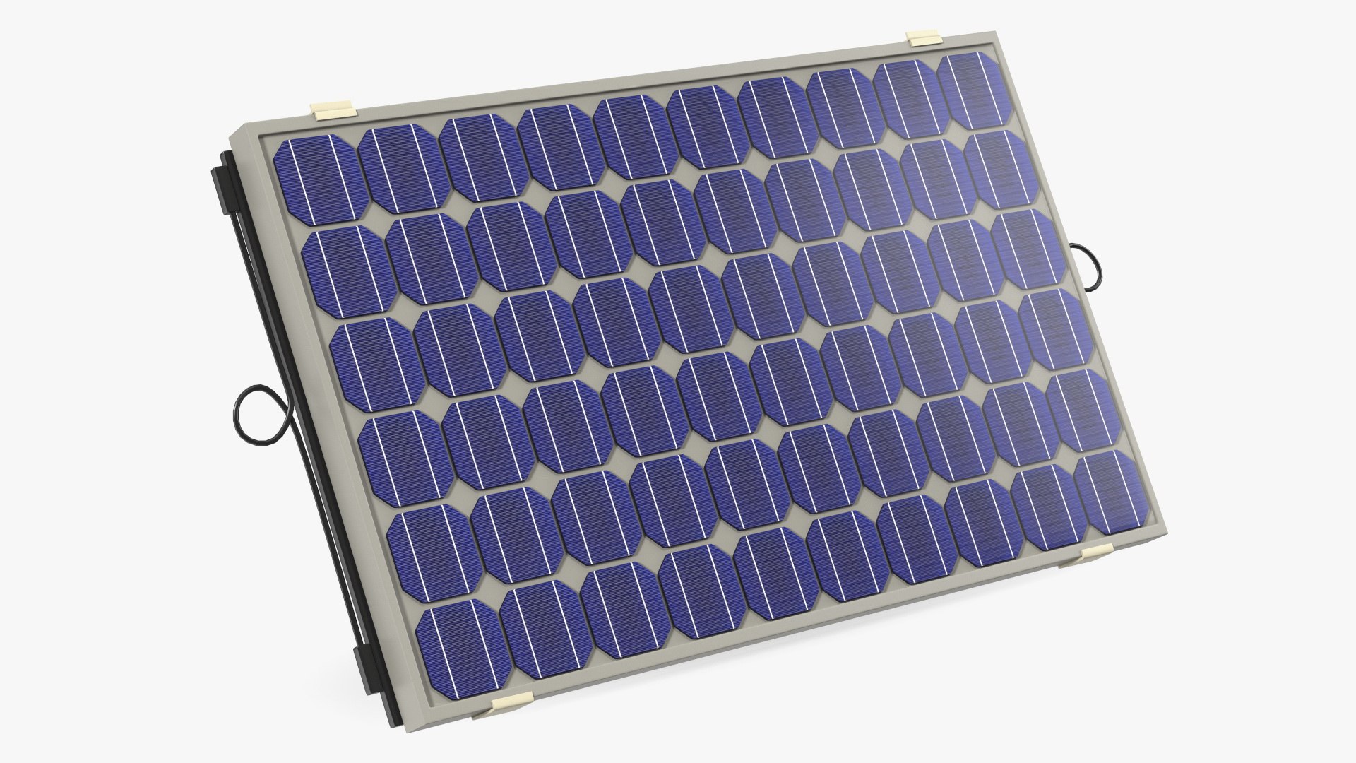 Portable Solar Panel Unit 3D model preview
