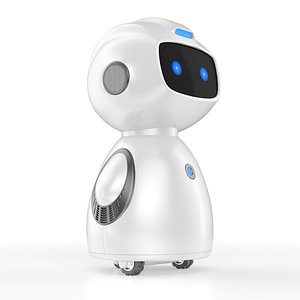 3D model Assistant AI robot