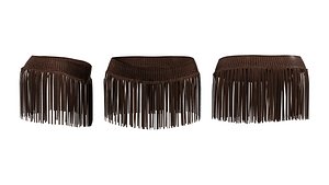 3D Fringe Skirt Coverup model