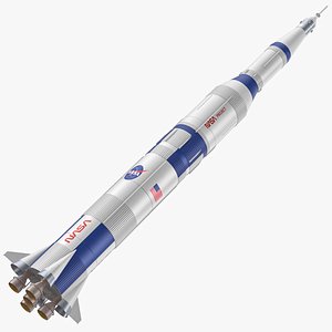 3D model Saturn V Rocket 02