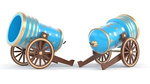Circus Cannon 3D model