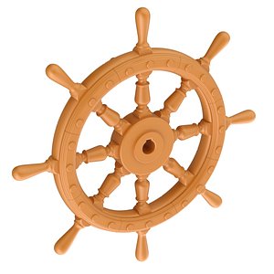 3D model 3D Printable Ship Wheel