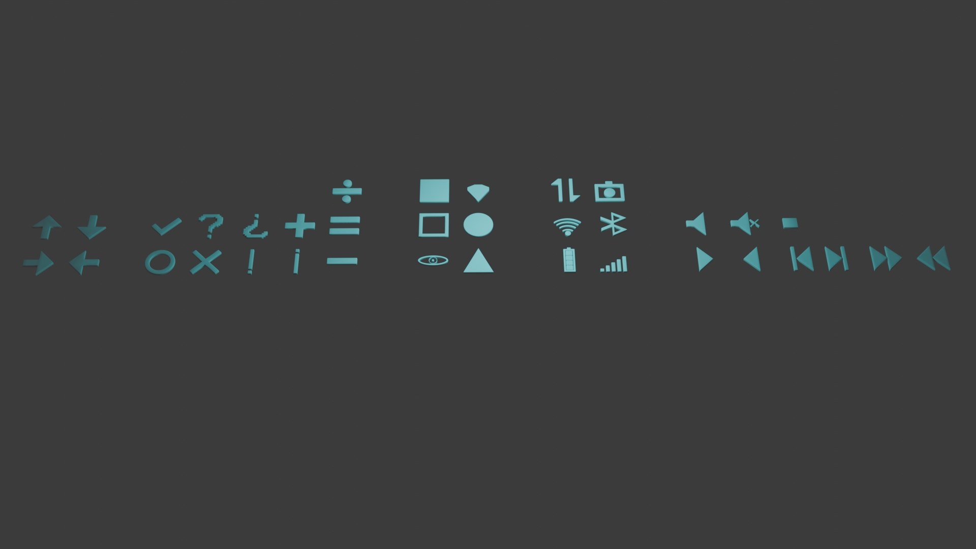 3D Icons Pack 3D Model - TurboSquid 2383429